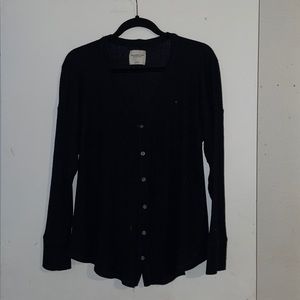Abercrombie & Fitch Tie Front Button Up